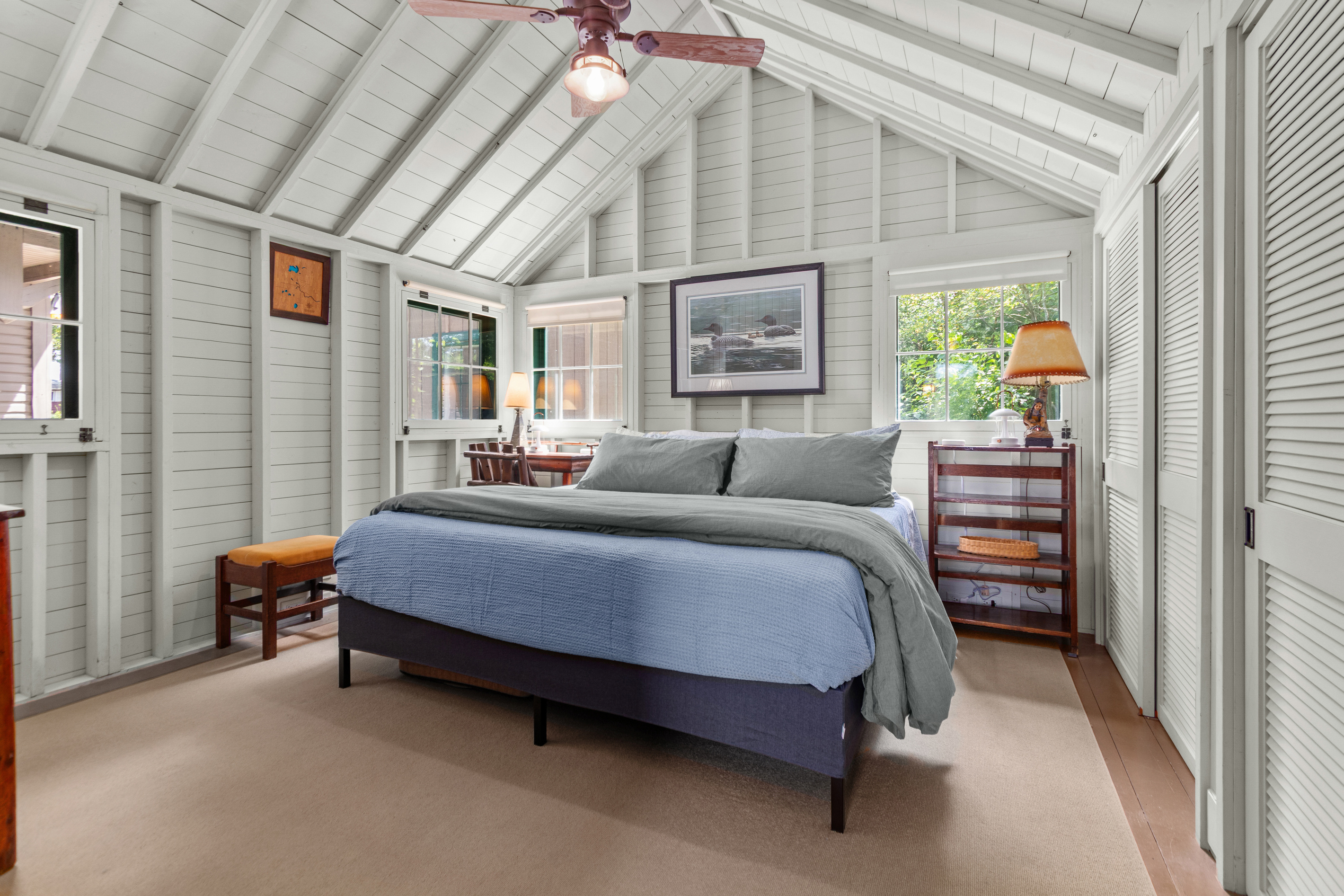 Enjoy the convenience of a spacious king bedroom on the main level—perfect for guests who prefer to avoid the stairs while still enjoying a comfortable and relaxing retreat.