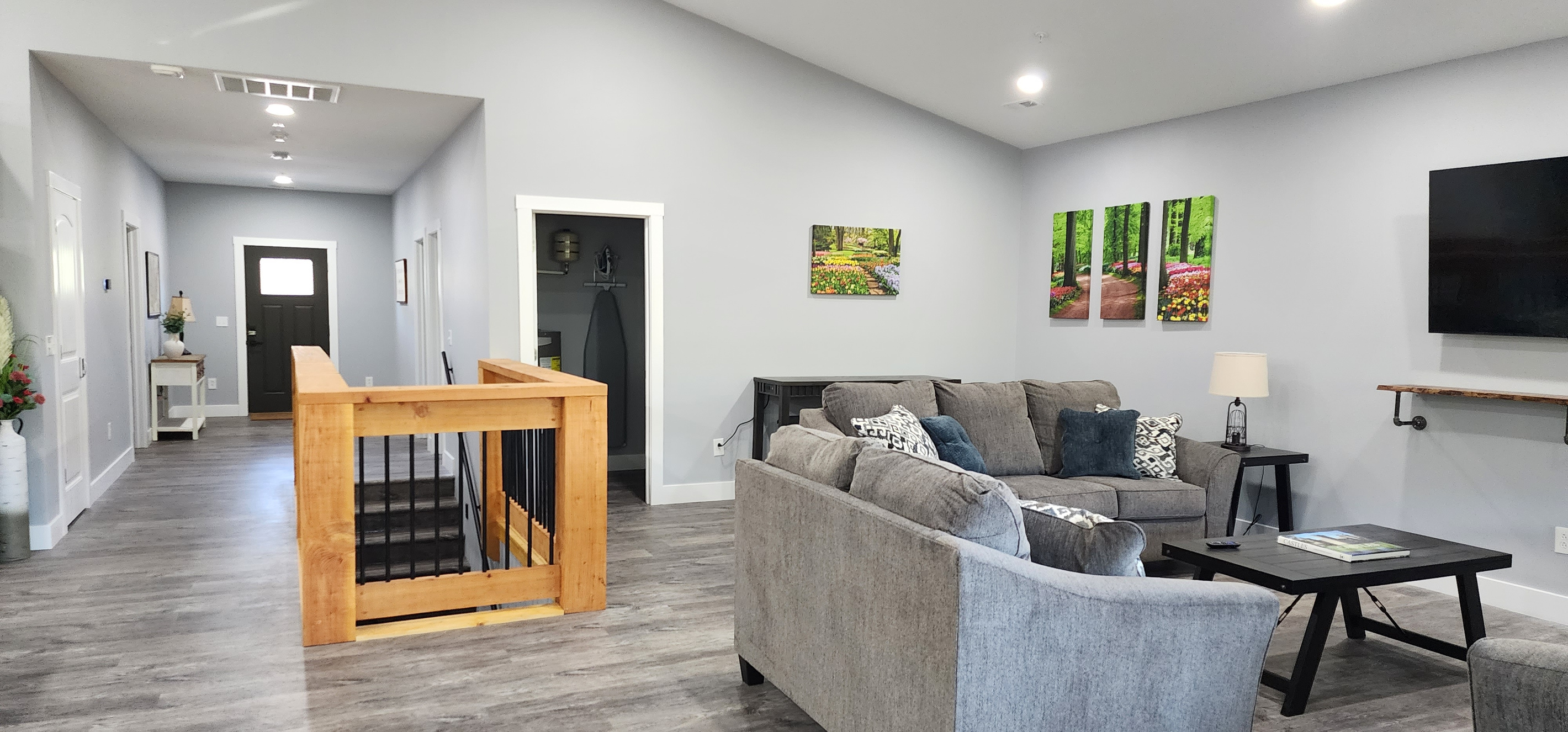 Open-concept living space with plenty of room for everyone to relax and gather.