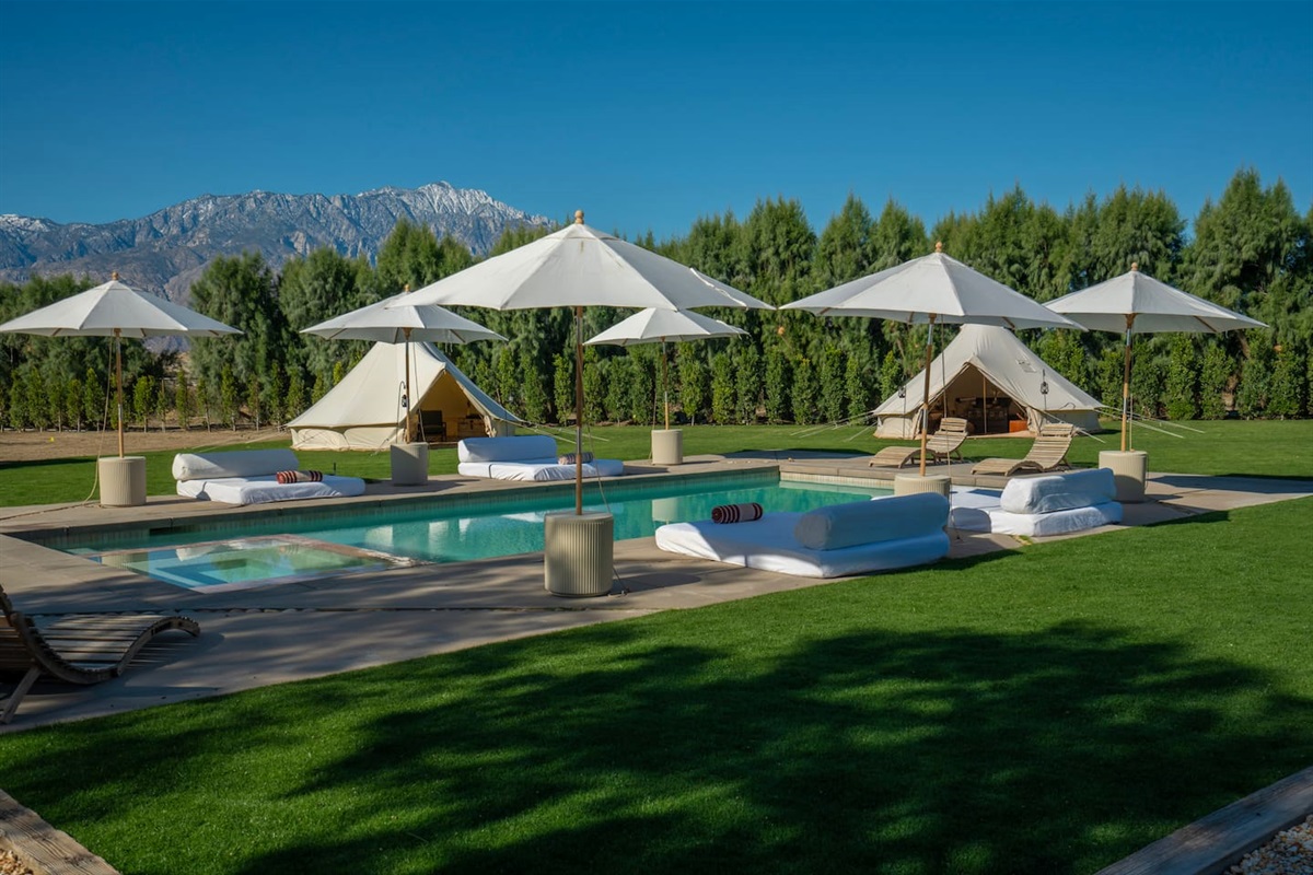 *** Luxury glamping tents in the backyard are available for an additional fee....