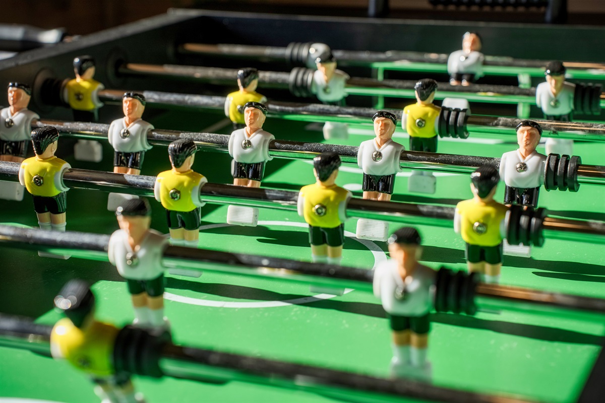Fast-paced foosball fun. Bring your competitive side.