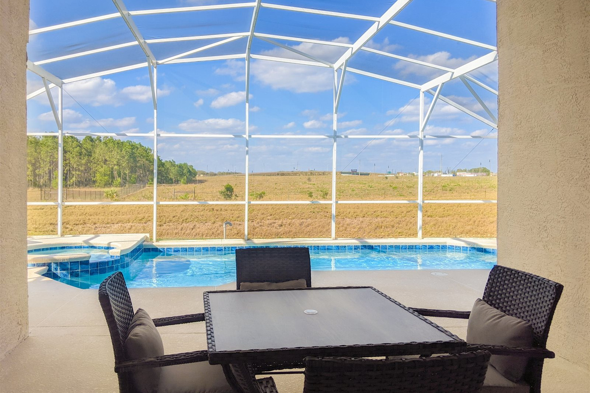 Beautiful view from the Poolside Dining area