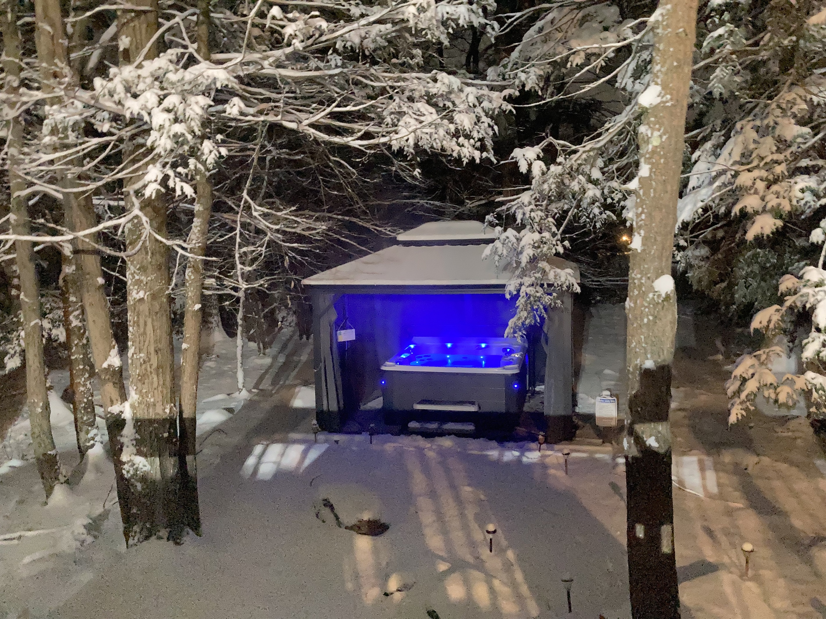 Hot Tub in the Snow
