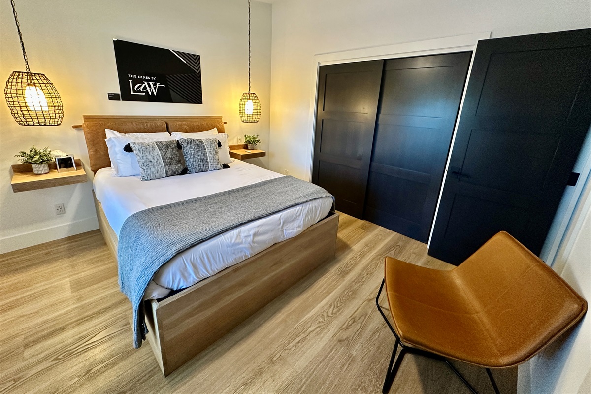 Unwind in this sanctuary with a plush, puffy mattress for total relaxation and a cloud-like escape.