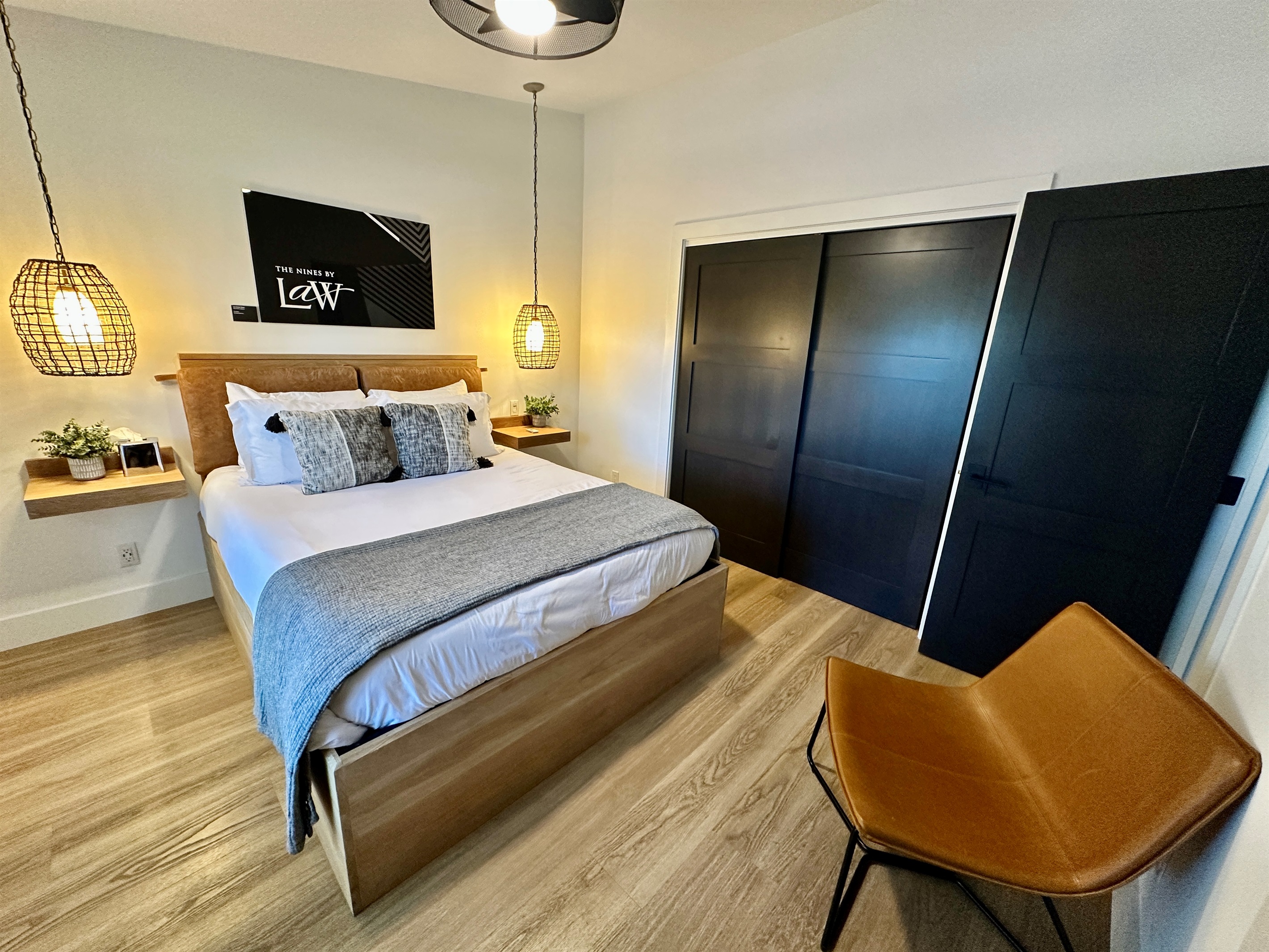 Unwind in this sanctuary with a plush, puffy mattress for total relaxation and a cloud-like escape.