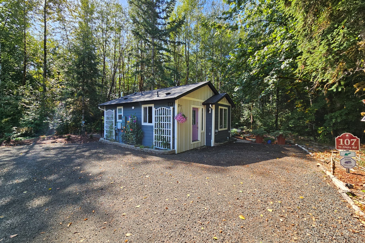 Alder Falls is tucked into a grove of Alder, Cedar, Hemlock, and Big Leaf Maple, surrounded by acres of wetlands and hundreds of acres of conservation land beyond.