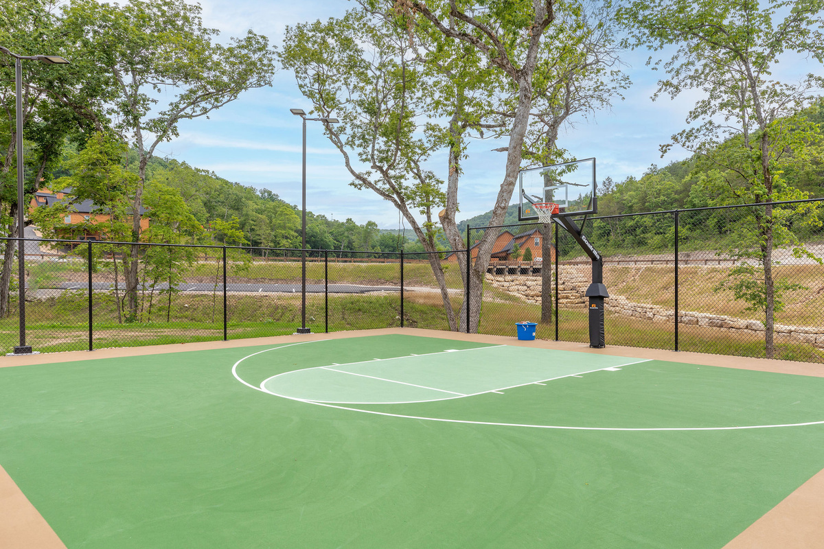 Community basketball court