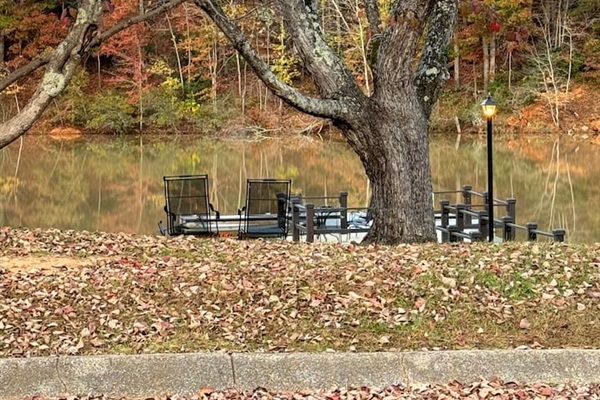 Fall at fishing pier two doors down from condo