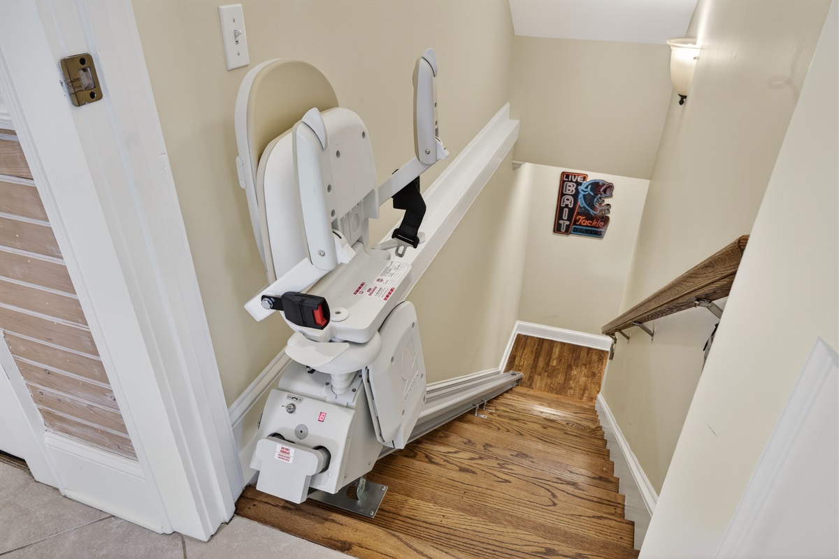 Stairs to 1st Floor with Chair Lift