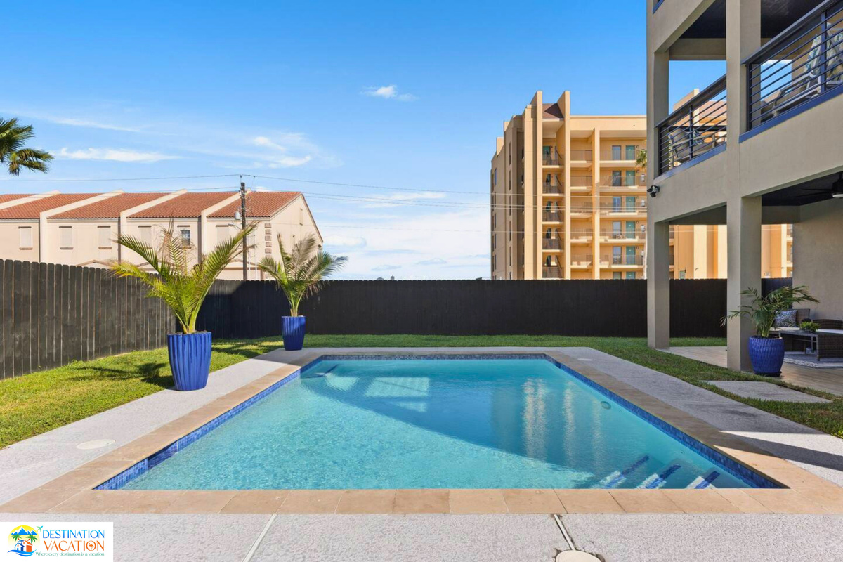 A sparkling pool creates the ultimate outdoor escape.