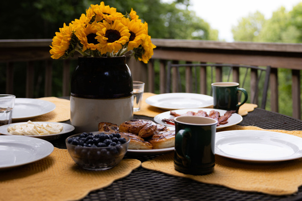 Breakfast among the trees is one of our favorite traditions at The Dala House.