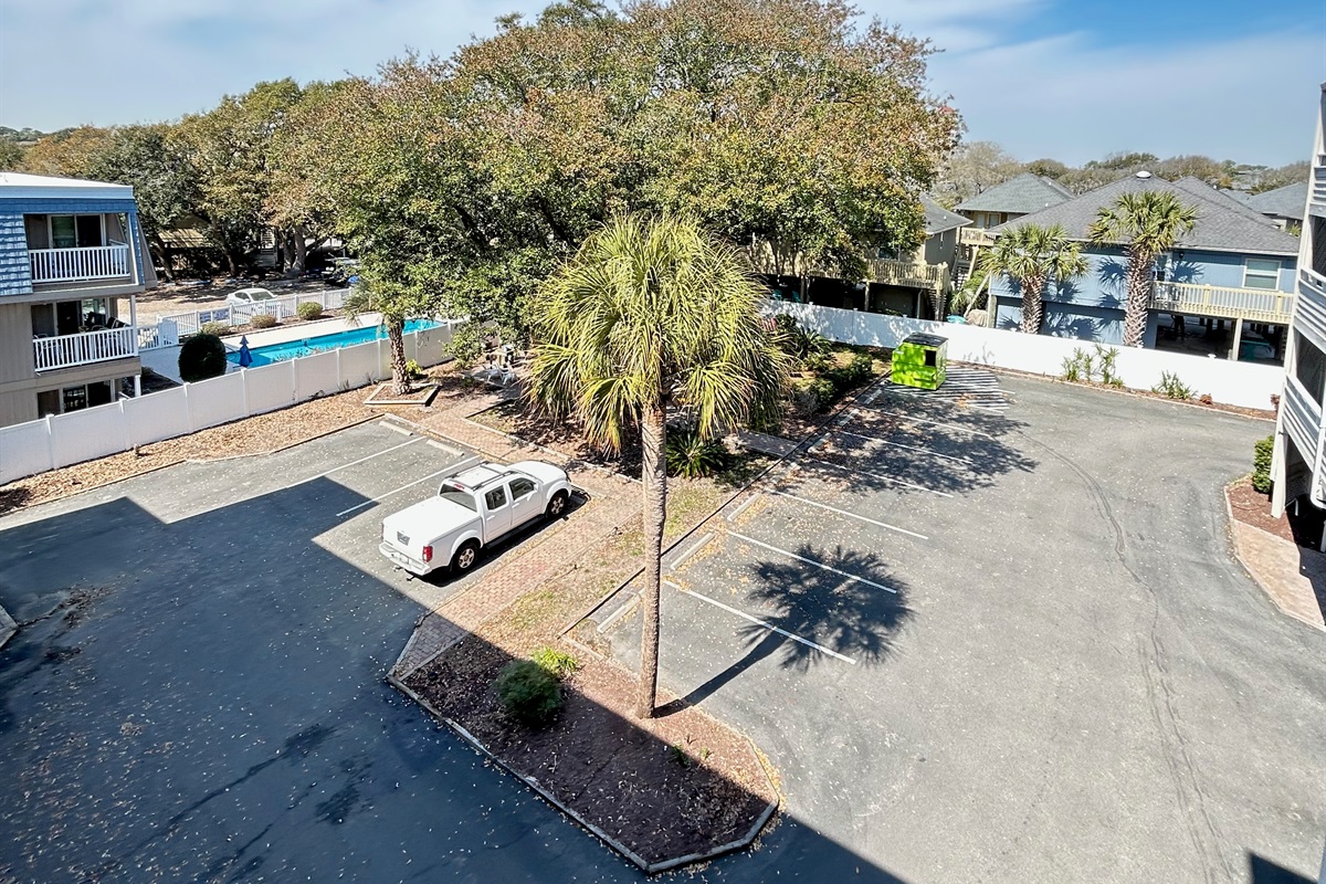 Parking lot of Pelican's Watch