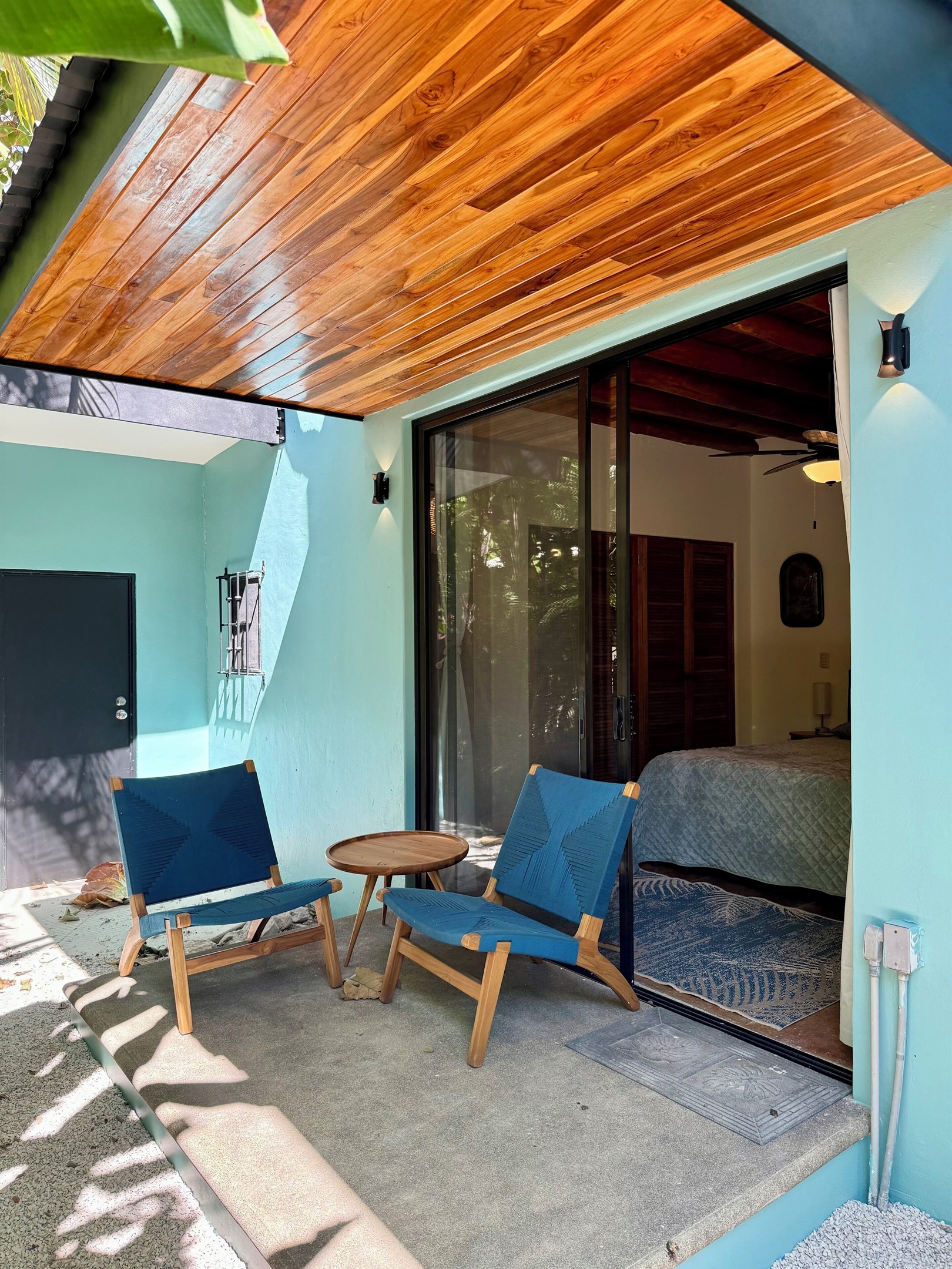 Bedroom room private patio 