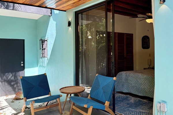 Bedroom room private patio 