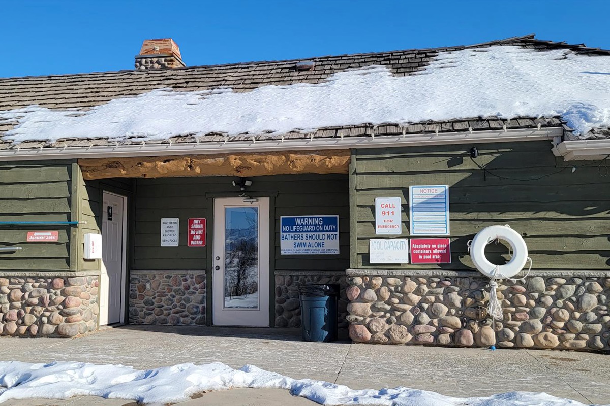 Building that houses the sauna