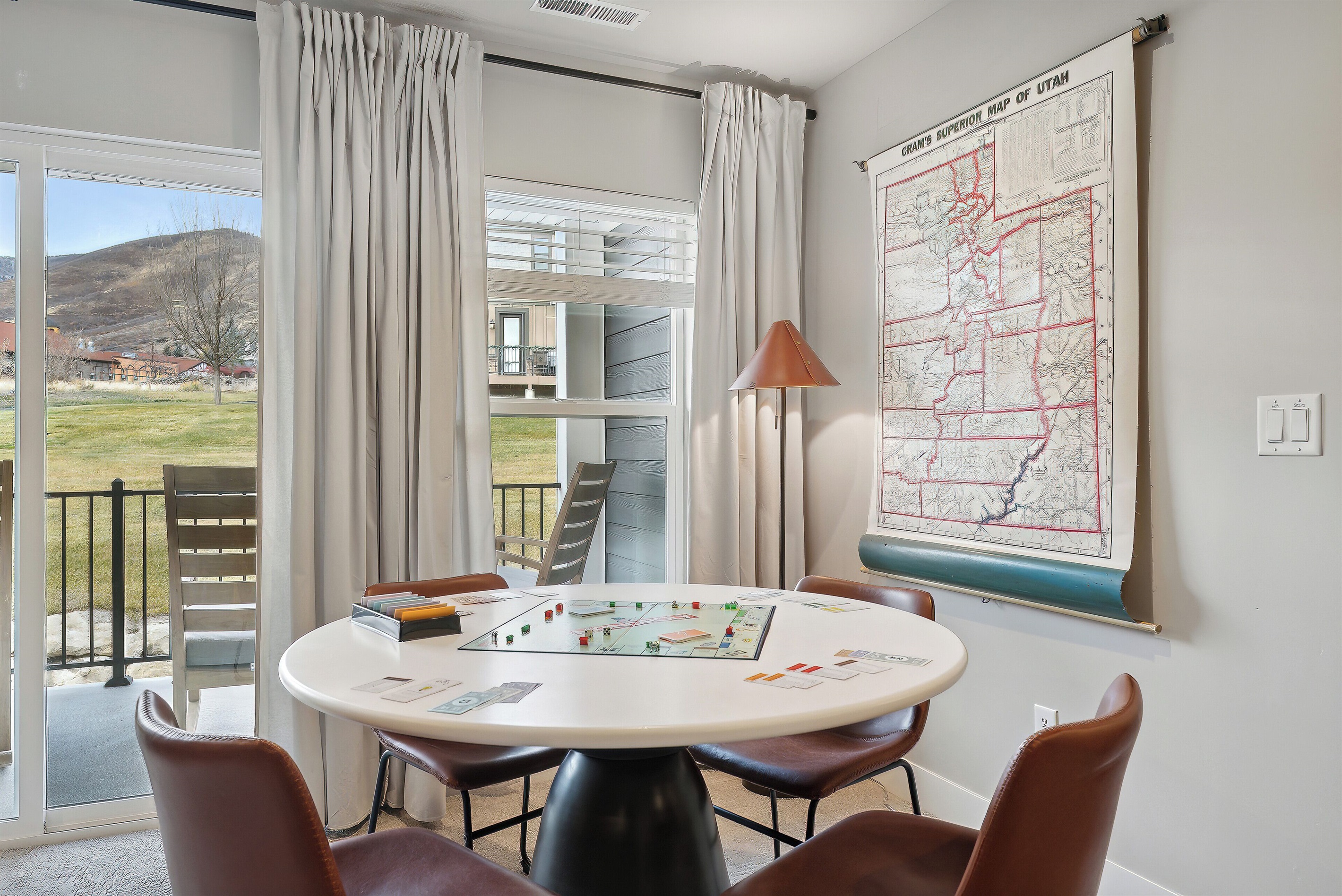 Play games or solve puzzles in the Alpine Loft with inspiring views of the Wasatch peaks.