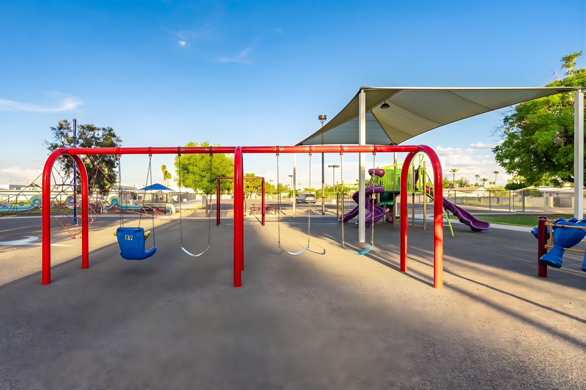 The fun playground at Selleh Park is walking distance from the house