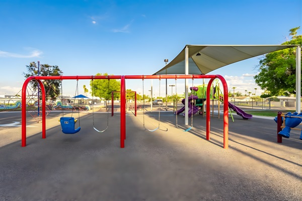The fun playground at Selleh Park is walking distance from the house