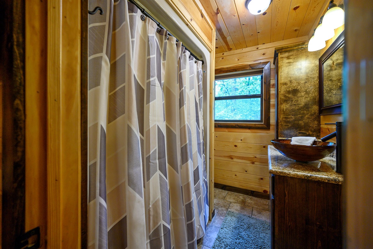 Bedroom 4: attached bathroom with shower.
