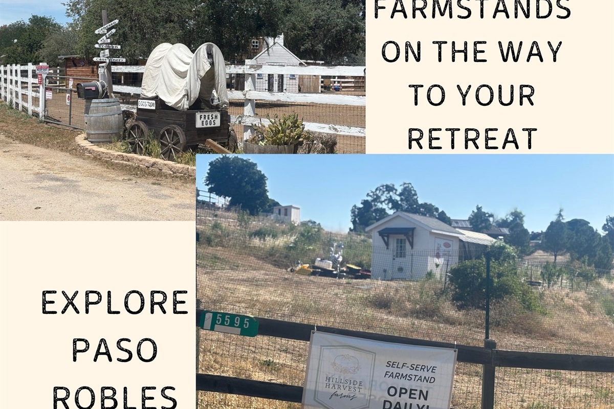 Explore several farmstands with seasonal offerings on your way to Serenity Vista Retreat