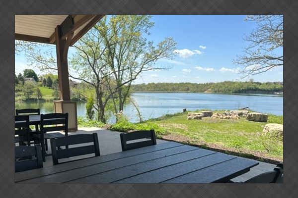 Pristine views from the pavilion by the pool
