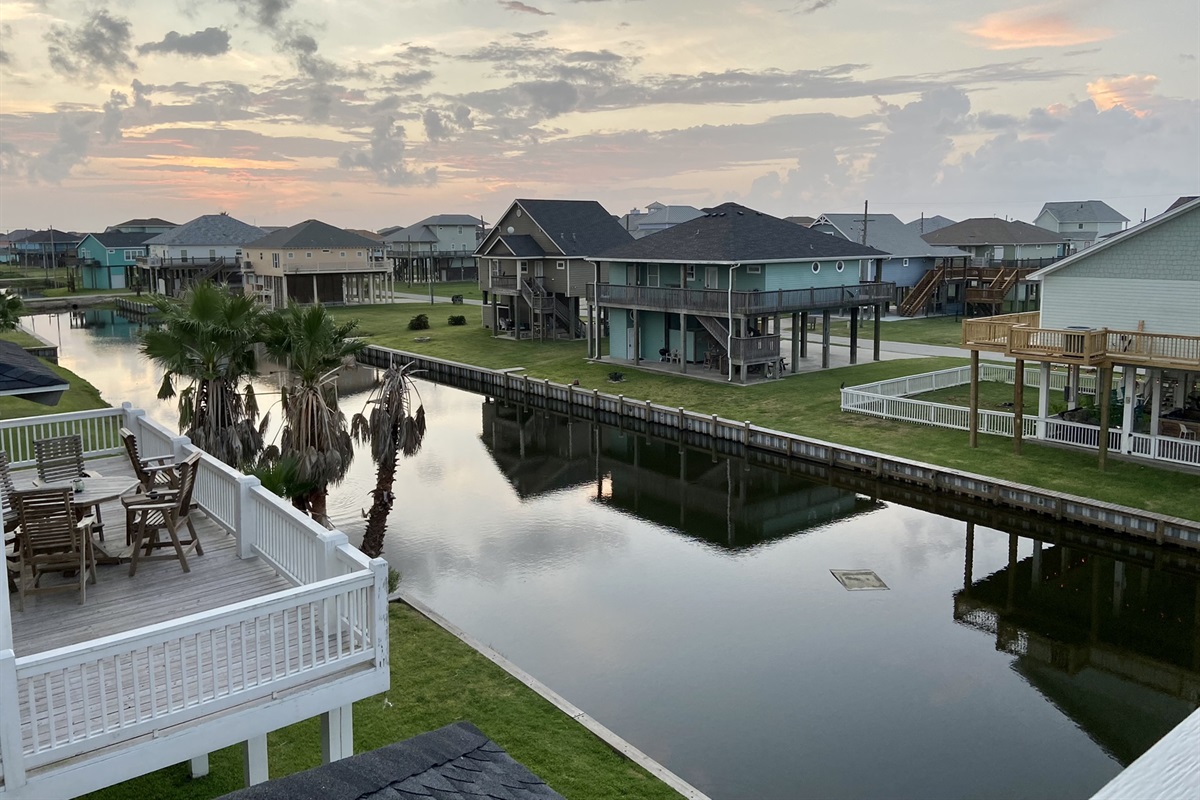 Beautiful view from the deck and great turtle watching in the slough..