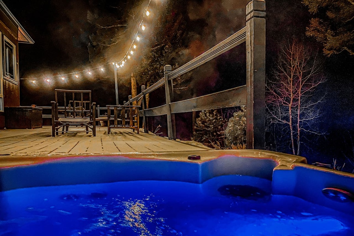 An evening soak in the hottub after an adventurous day