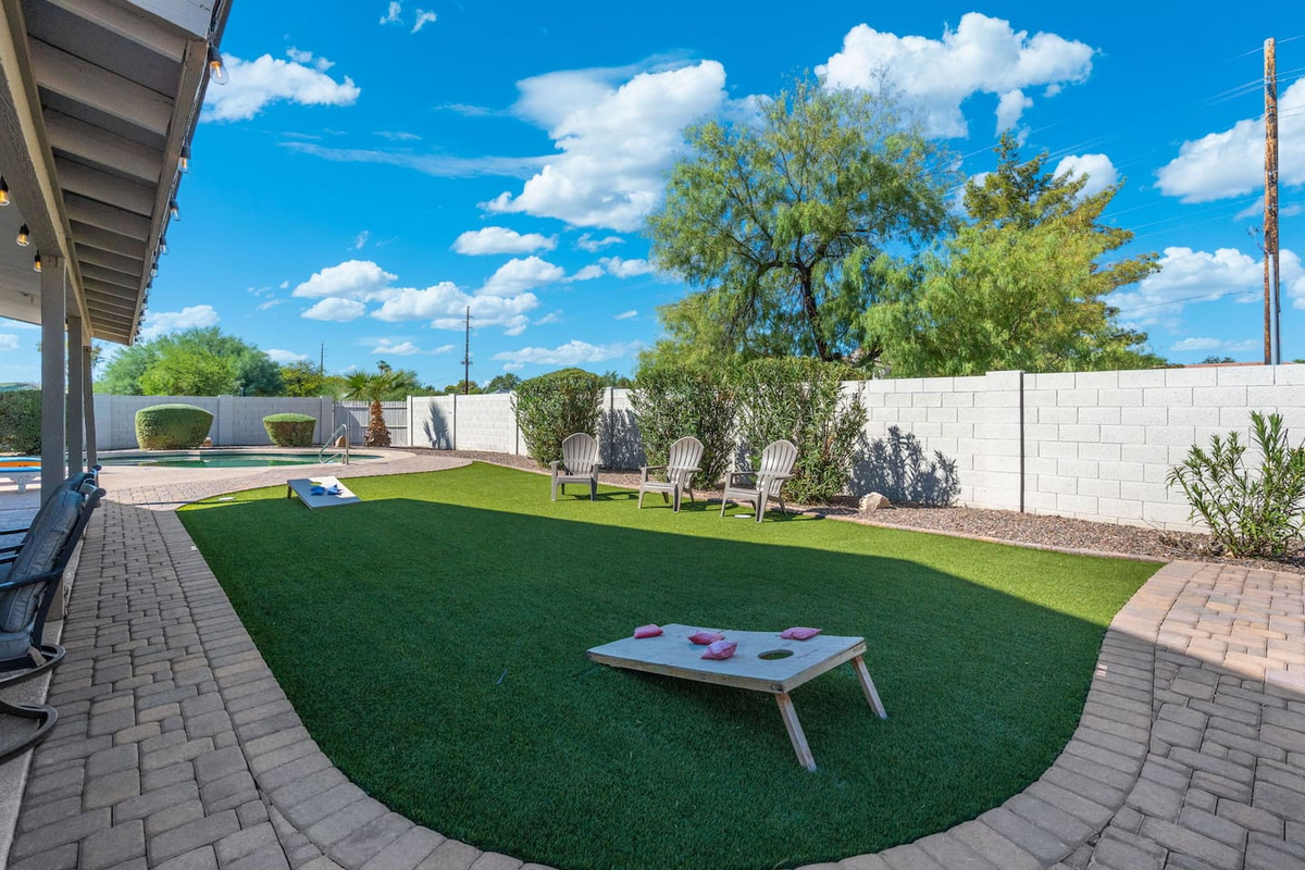 Lawn games and lounge chairs — an afternoon well spent.