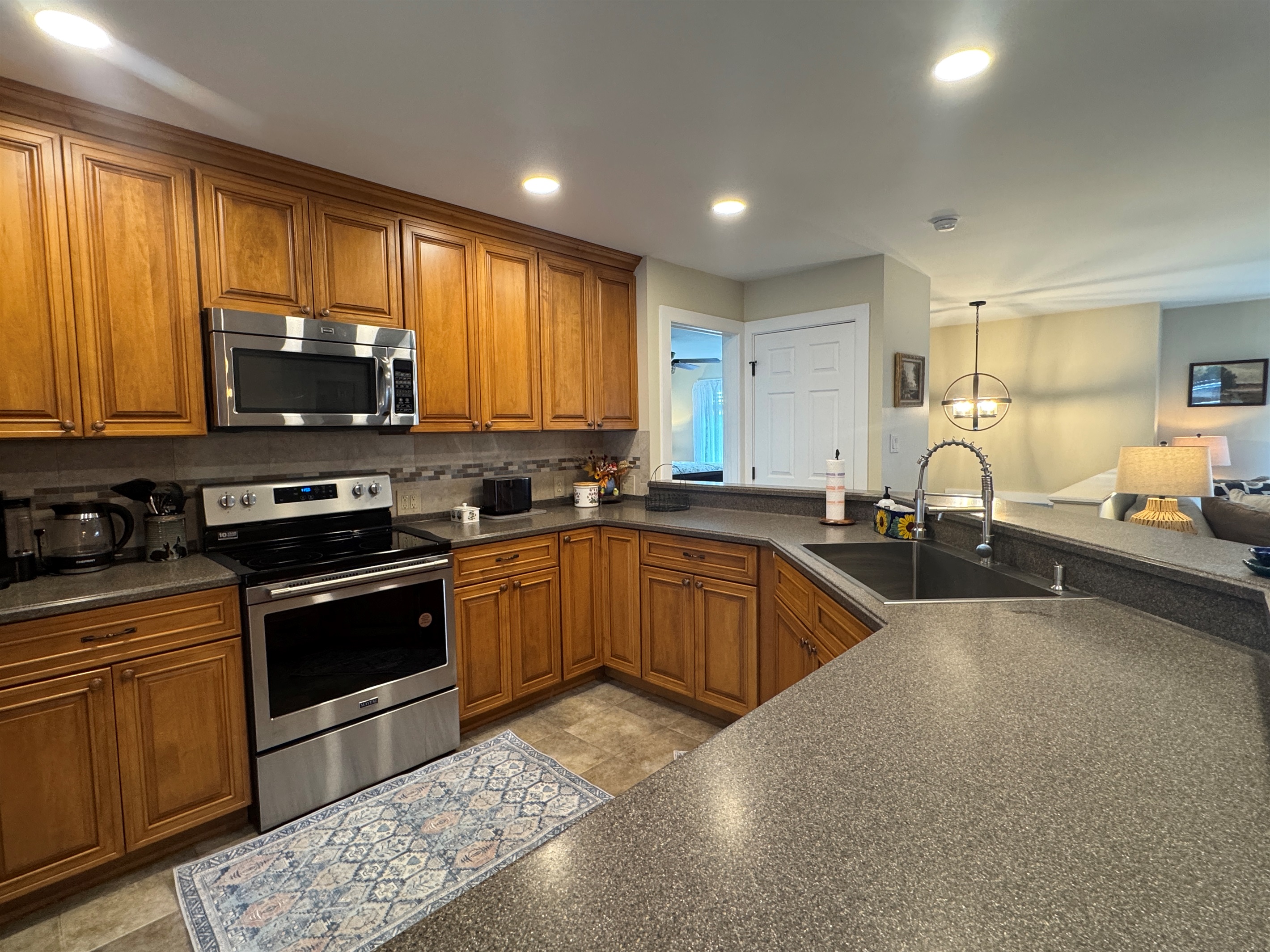 Kitchen with stainless appliances