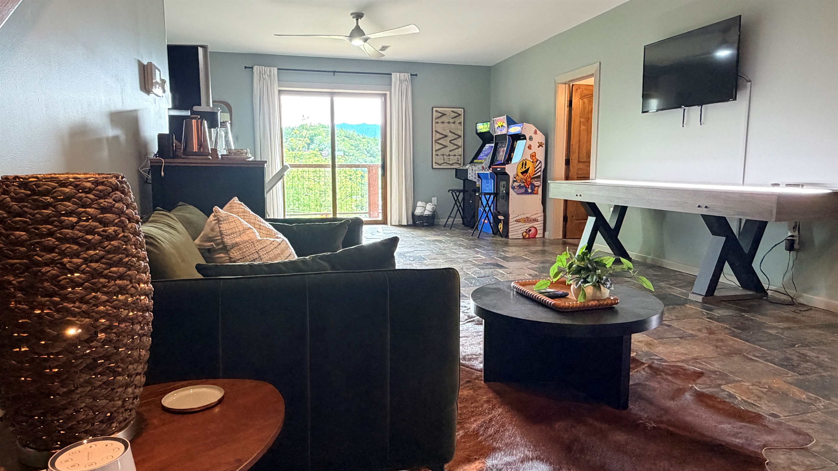 We call this the wellness room. Relax, have some fun, make a cup of tea, and let your worries melt away.