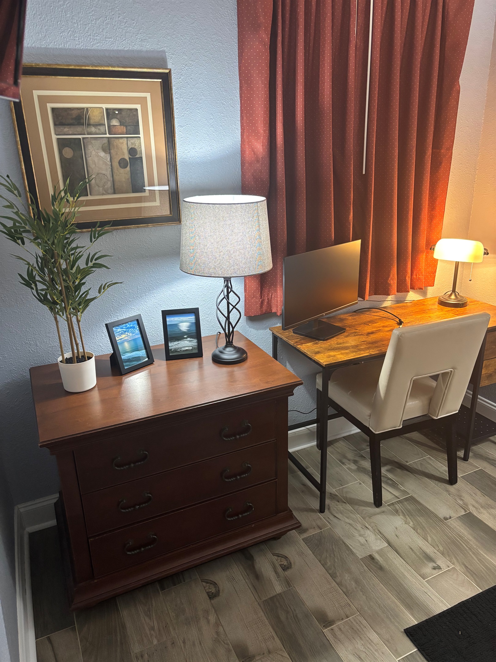 PC Desk with Monitor