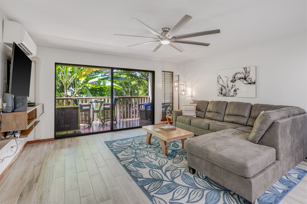 View of the Lanai from all rooms