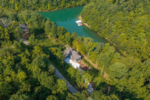 Wild Blue Reserve cove aerial view