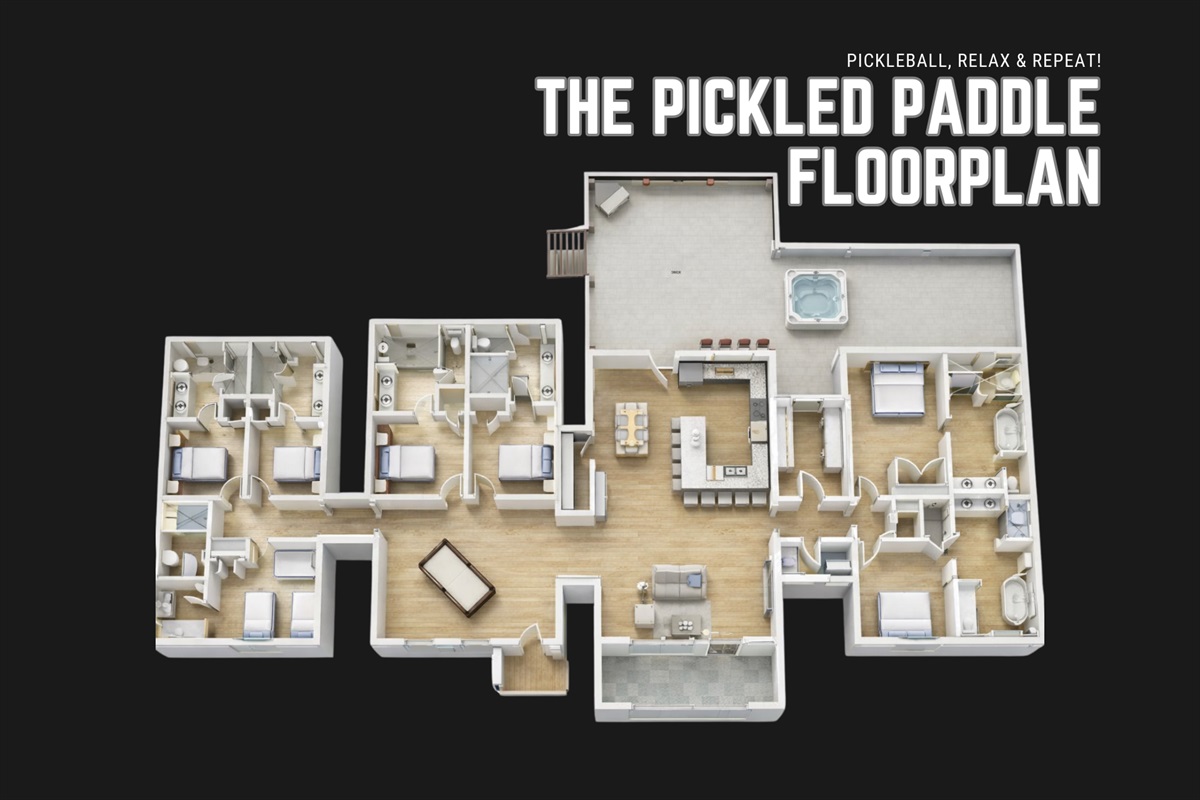 Floor Plan: Giving our guests an Idea of the space.