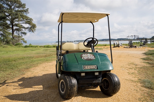 Golf cart provided for guest use