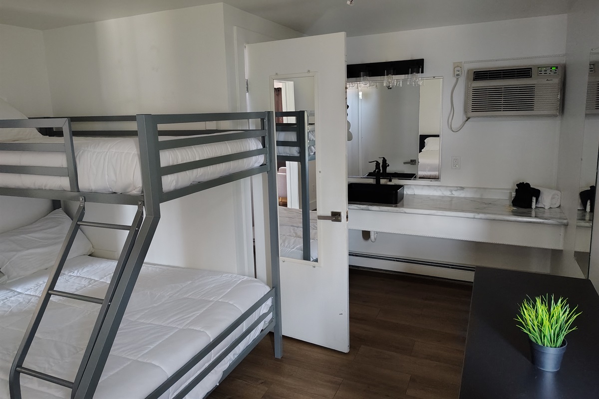 Bedroom & Bathroom to the Right
