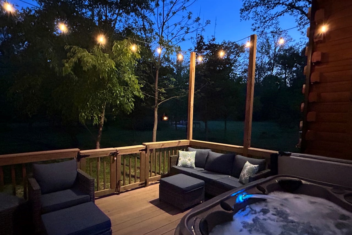Cozy atmosphere at night.