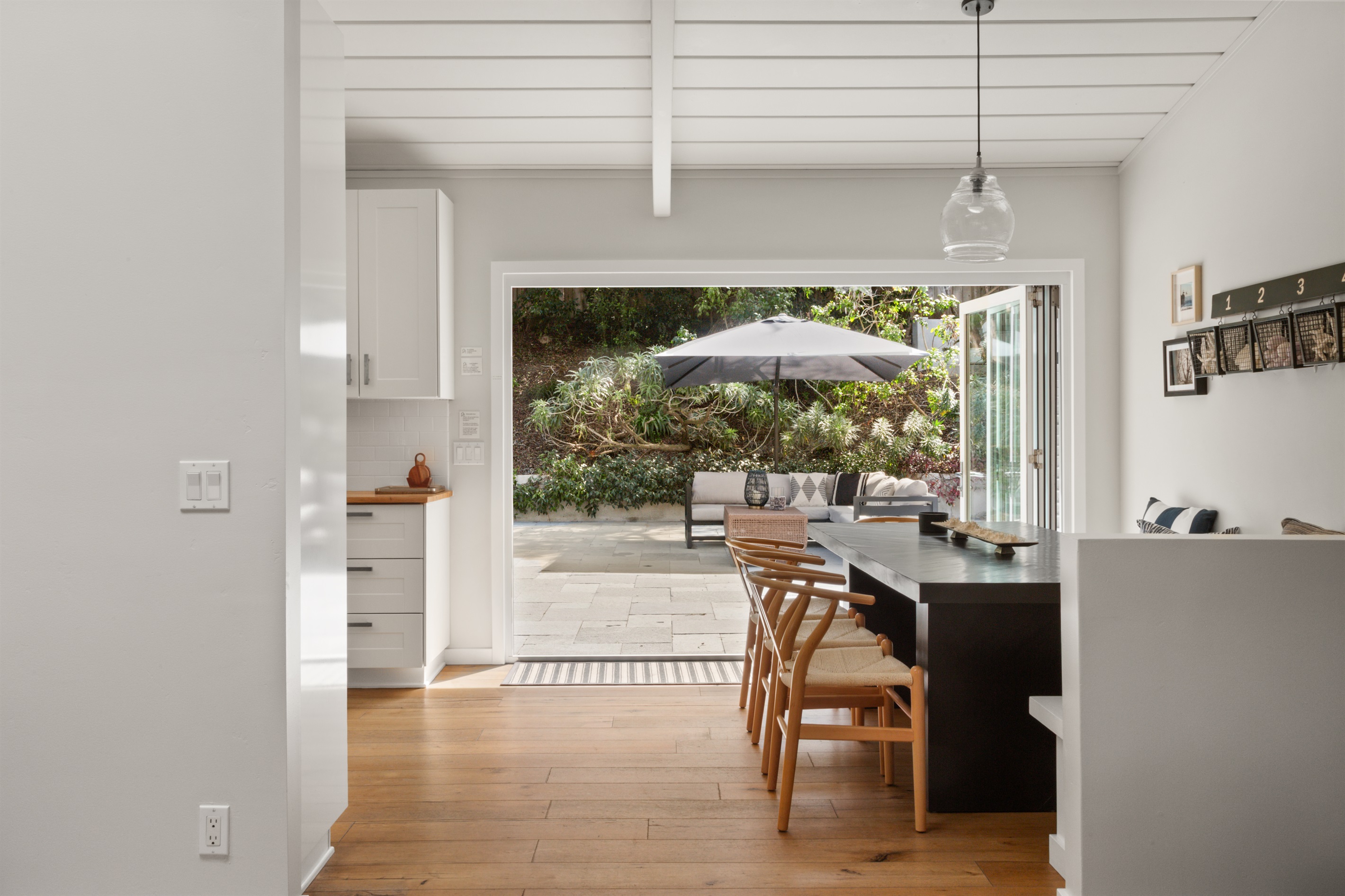 Open up the accordion doors to your outdoor living spaces