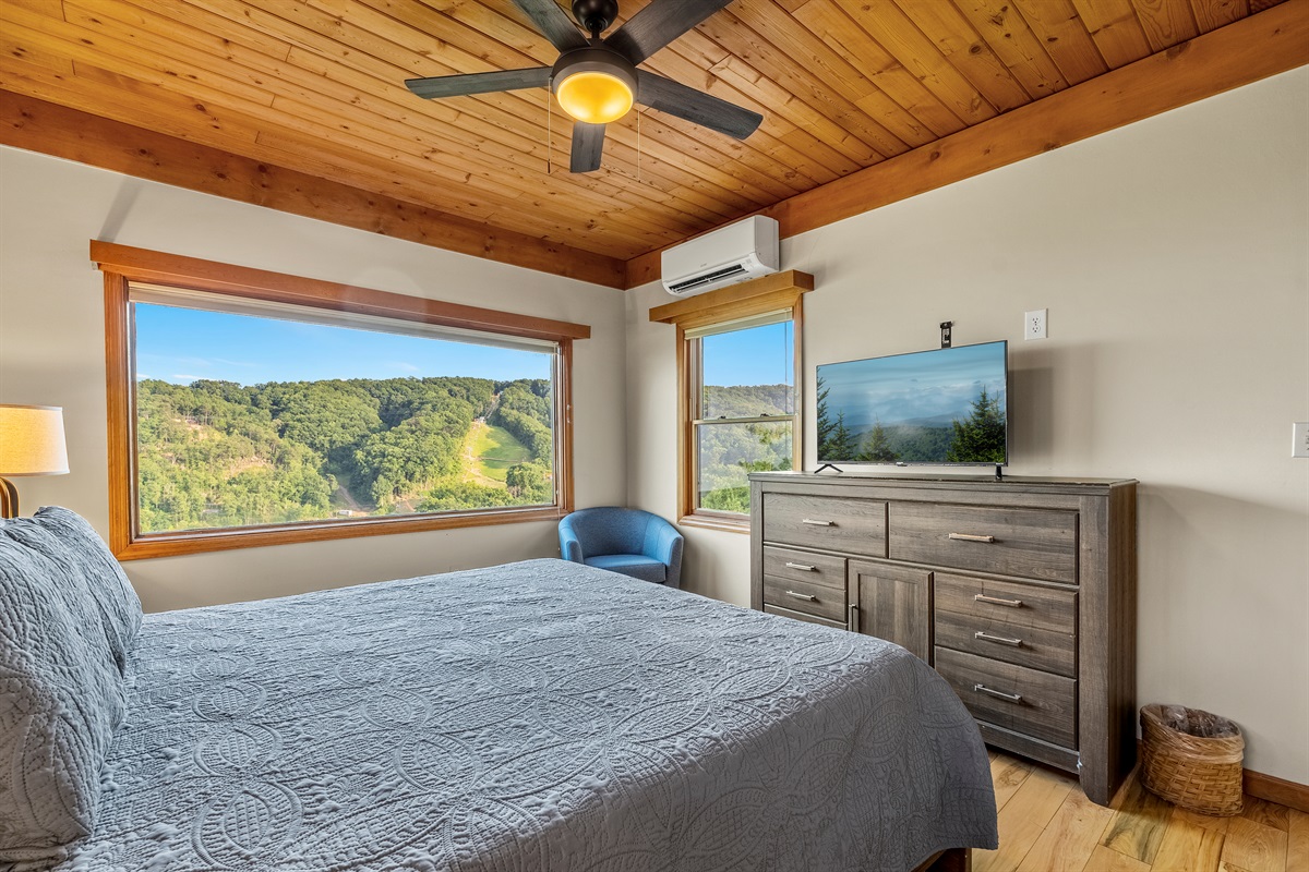 Comfort has been thought of at every turn with TVs and minisplit in addition to central AC to keep you comfortable