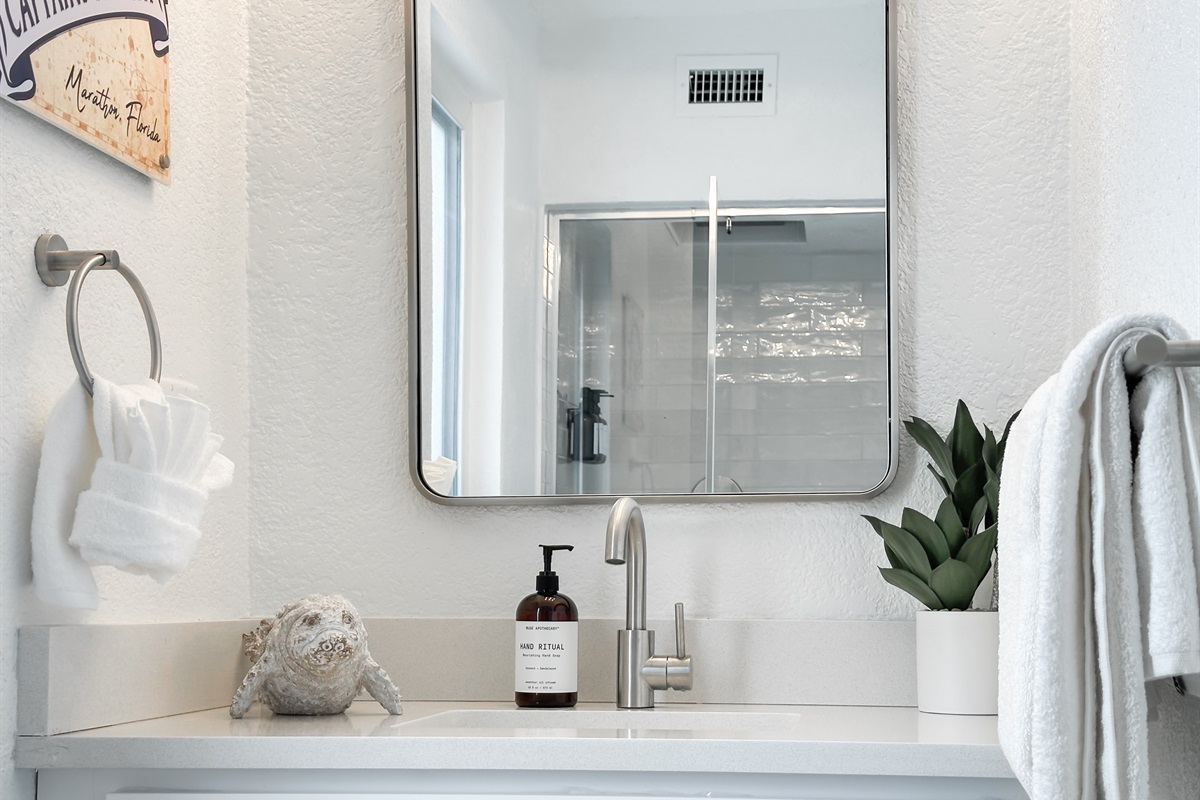 We provide complimentary soaps and towels.