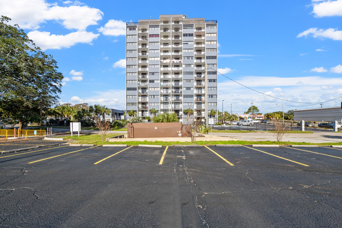 Holiday Towers, One parking space only