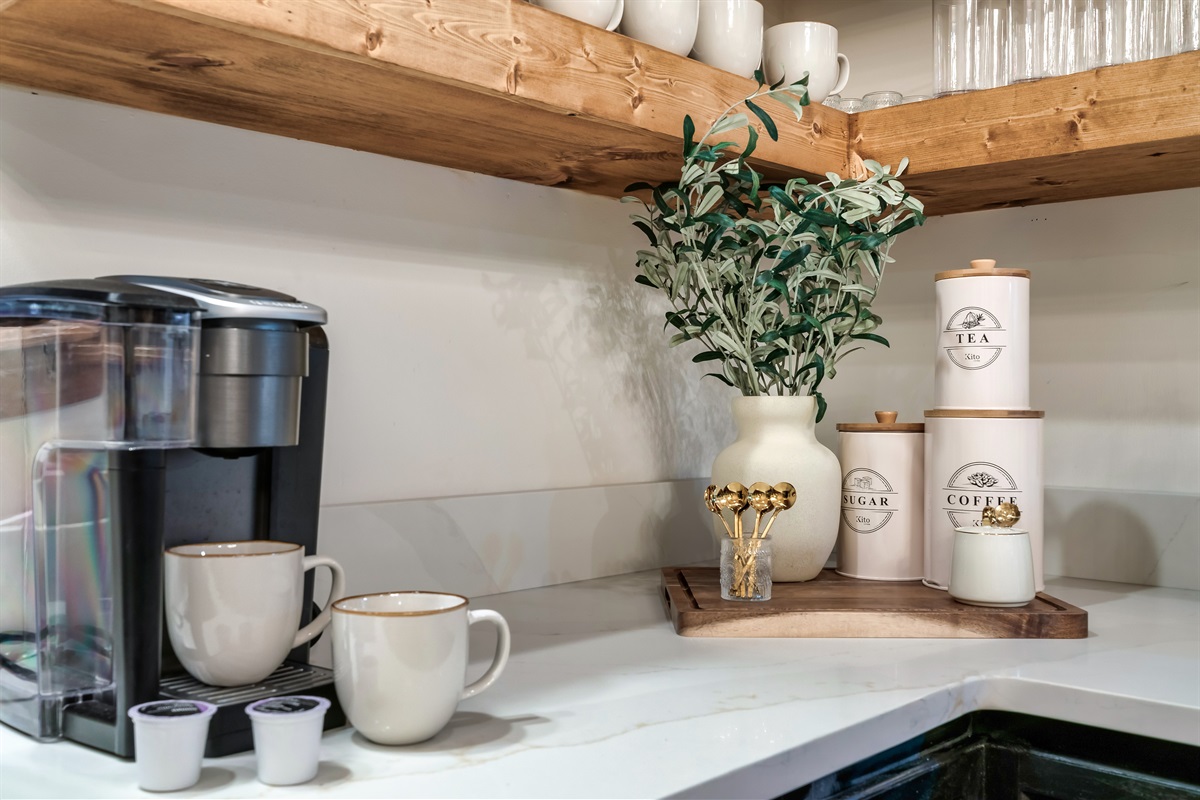 Pour yourself coffee and enjoy tranquility on the deck