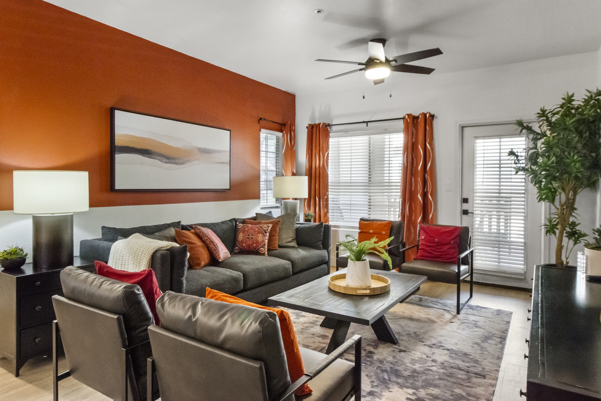 Perfect for movie nights with a Roku TV, sofa, and fast Wi-Fi.