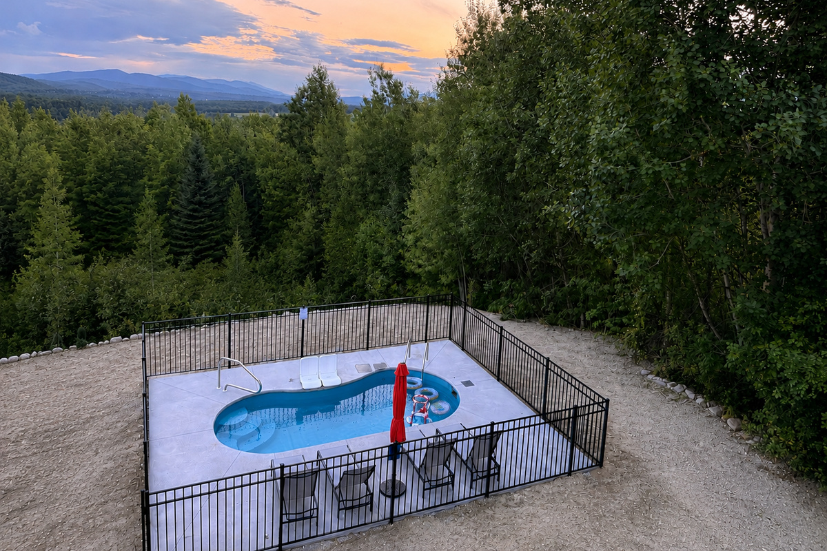 NEW seasonal saltwater pool with beautiful mountain views! Open seasonally through approximately Columbus Day and currently unheated for the 2026 season.