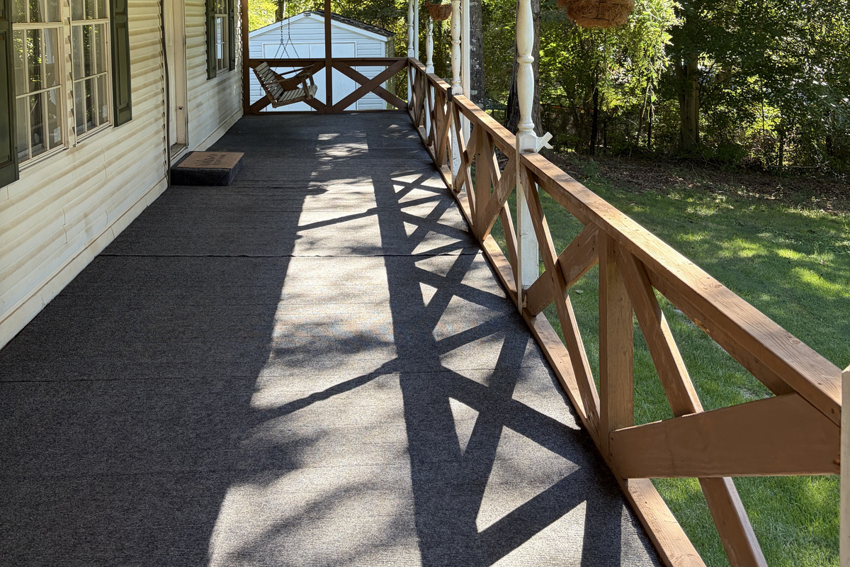 Covered front porch