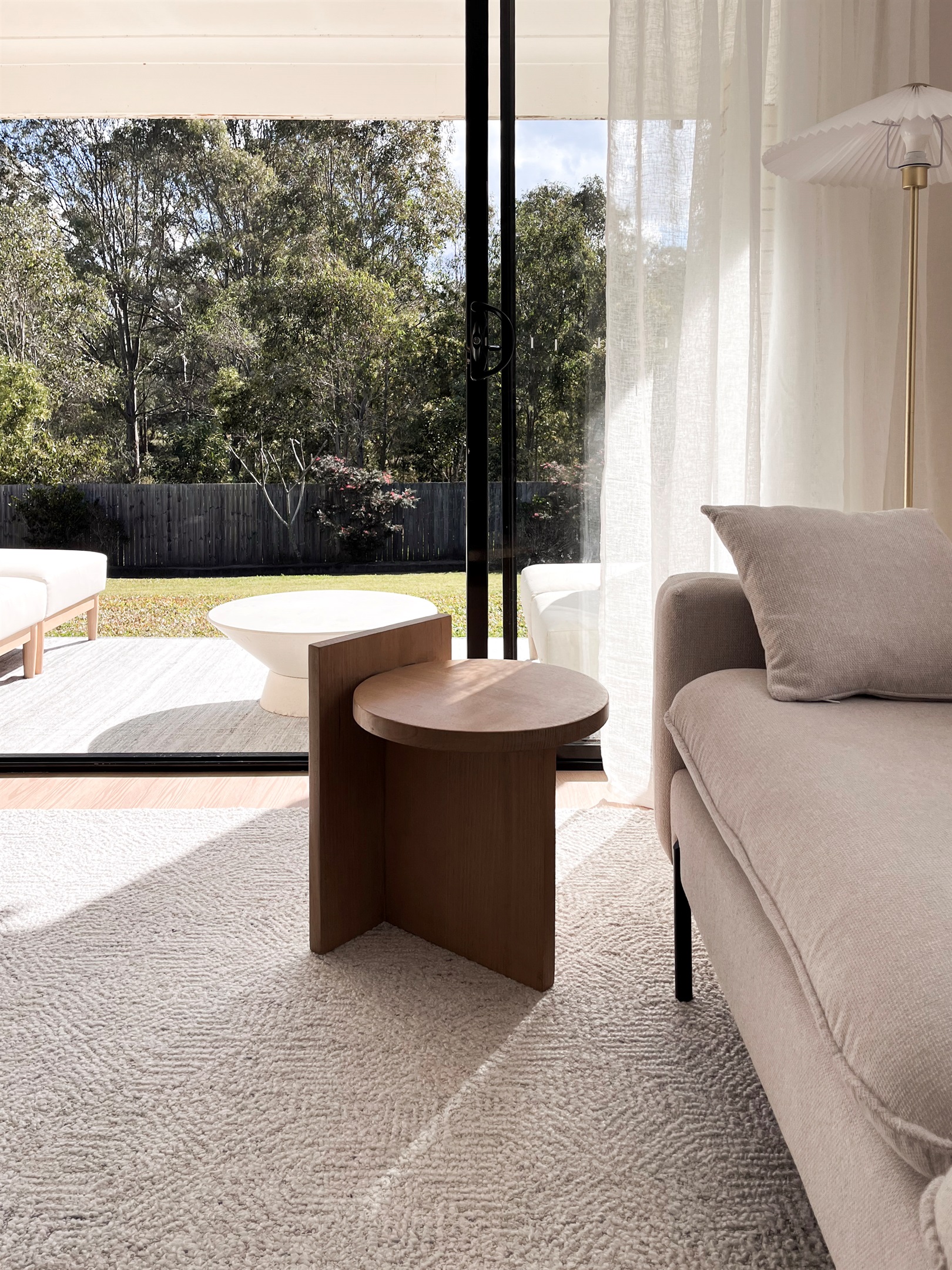 Outdoor seating with view