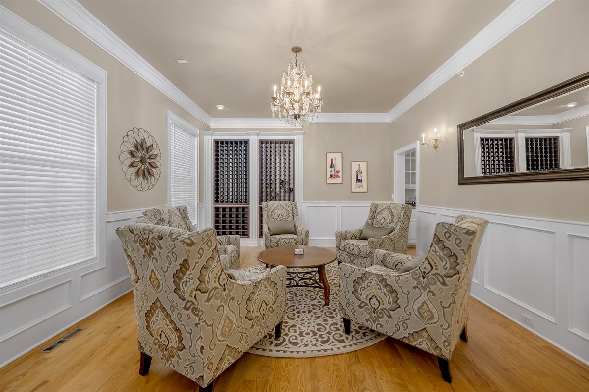 Wine room with seating for 5