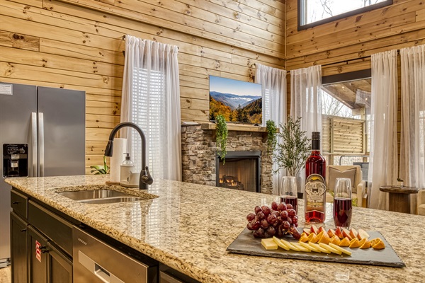 Your view as you walk in the front door