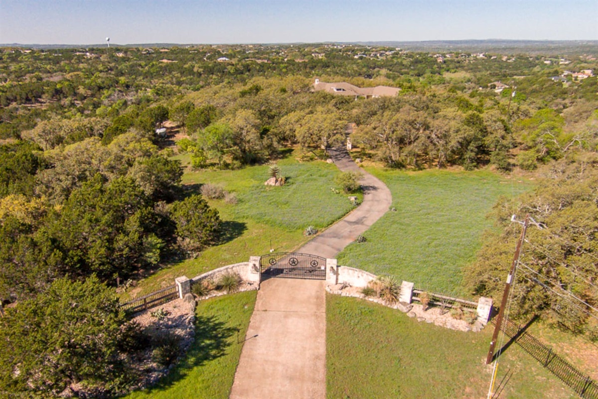Private gate entrance to the Ranch