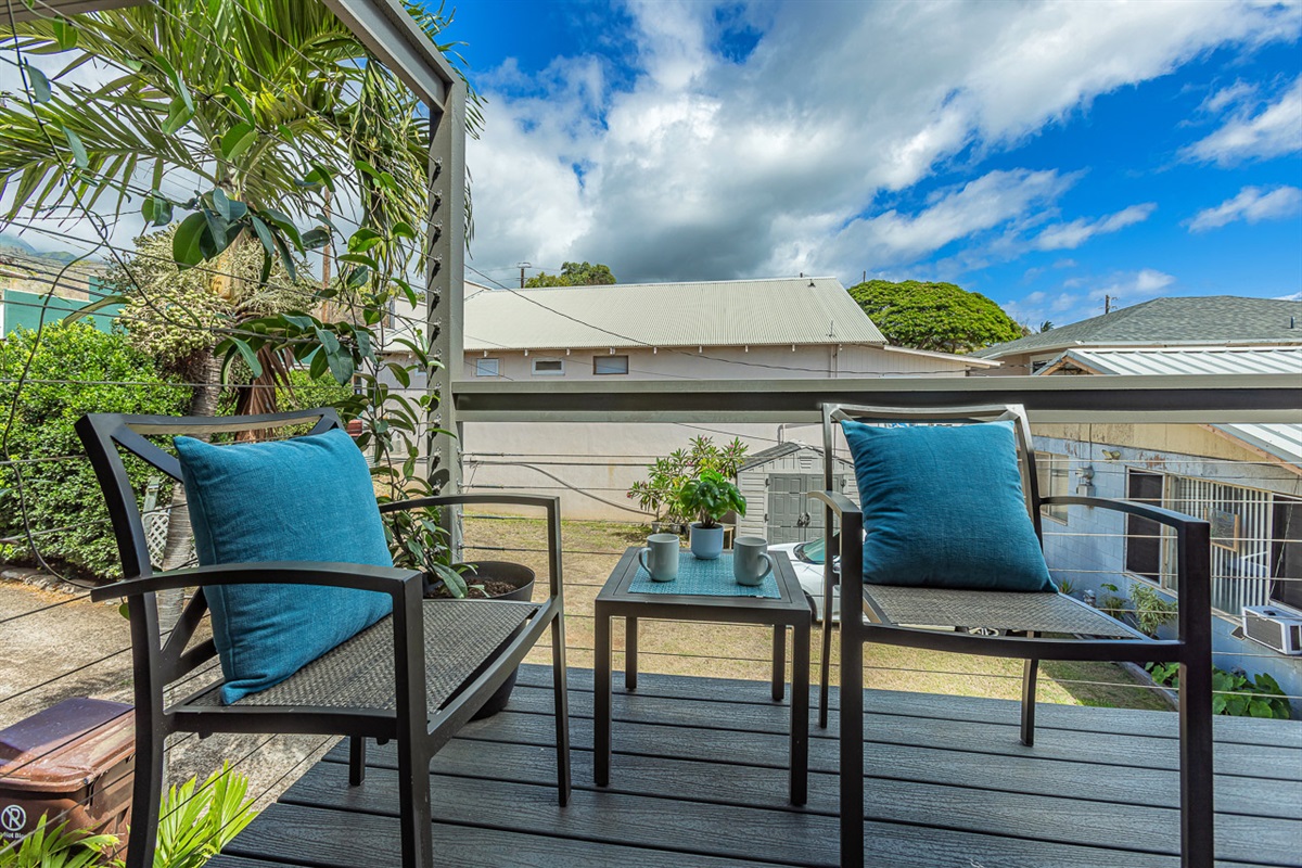 Morning Coffee in the Fresh Air on the Lanai