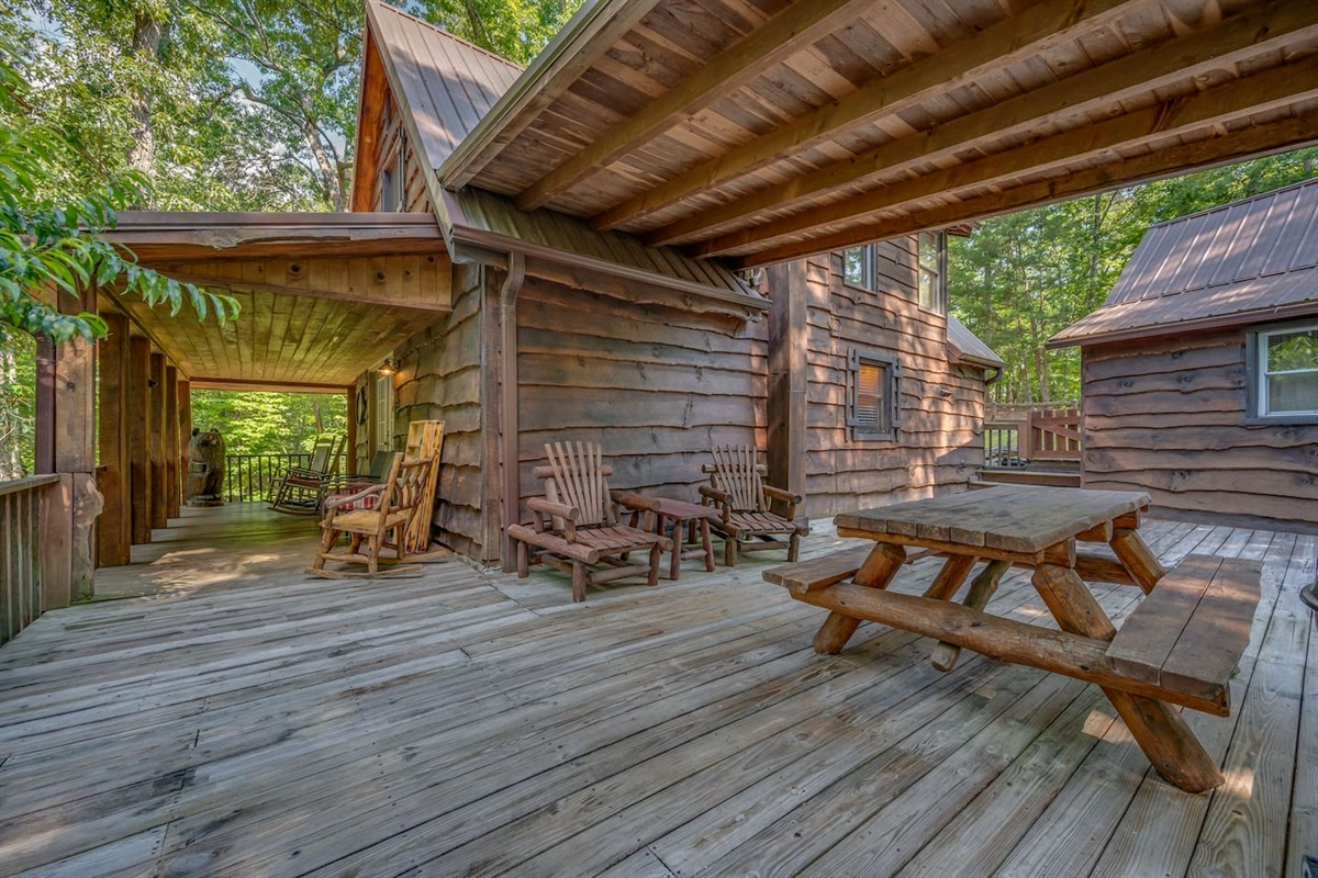 Large wrap around decks- fully enclosed